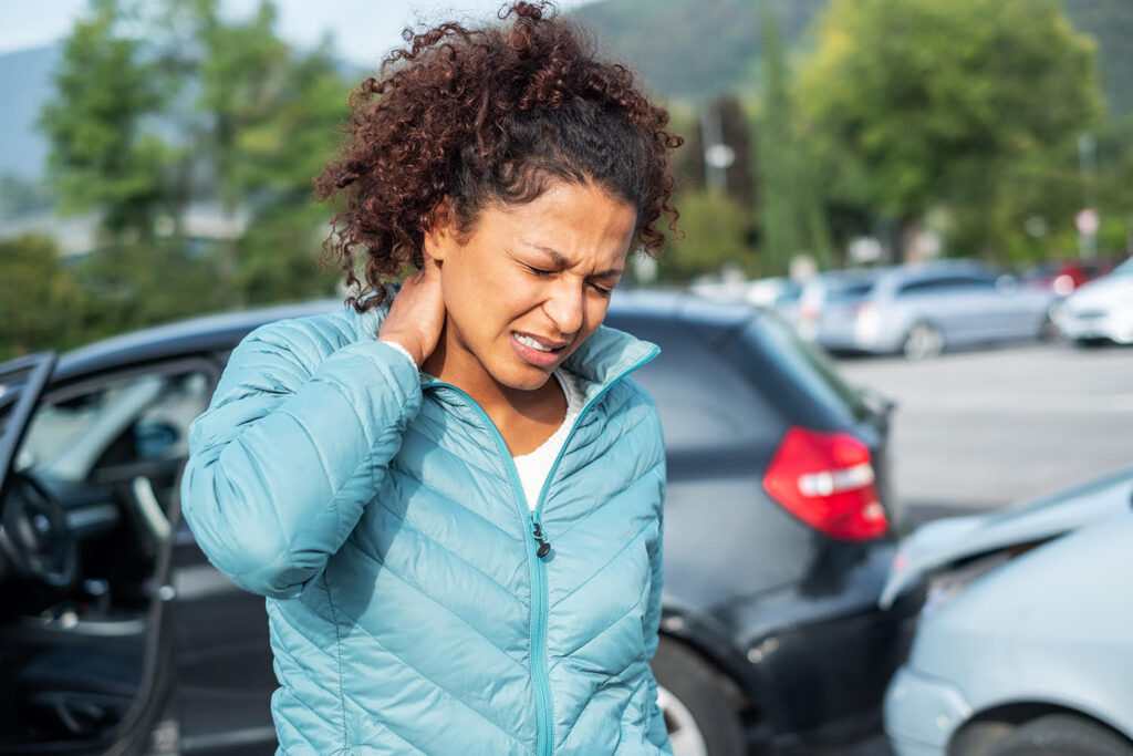 neck pain car accident out of network care