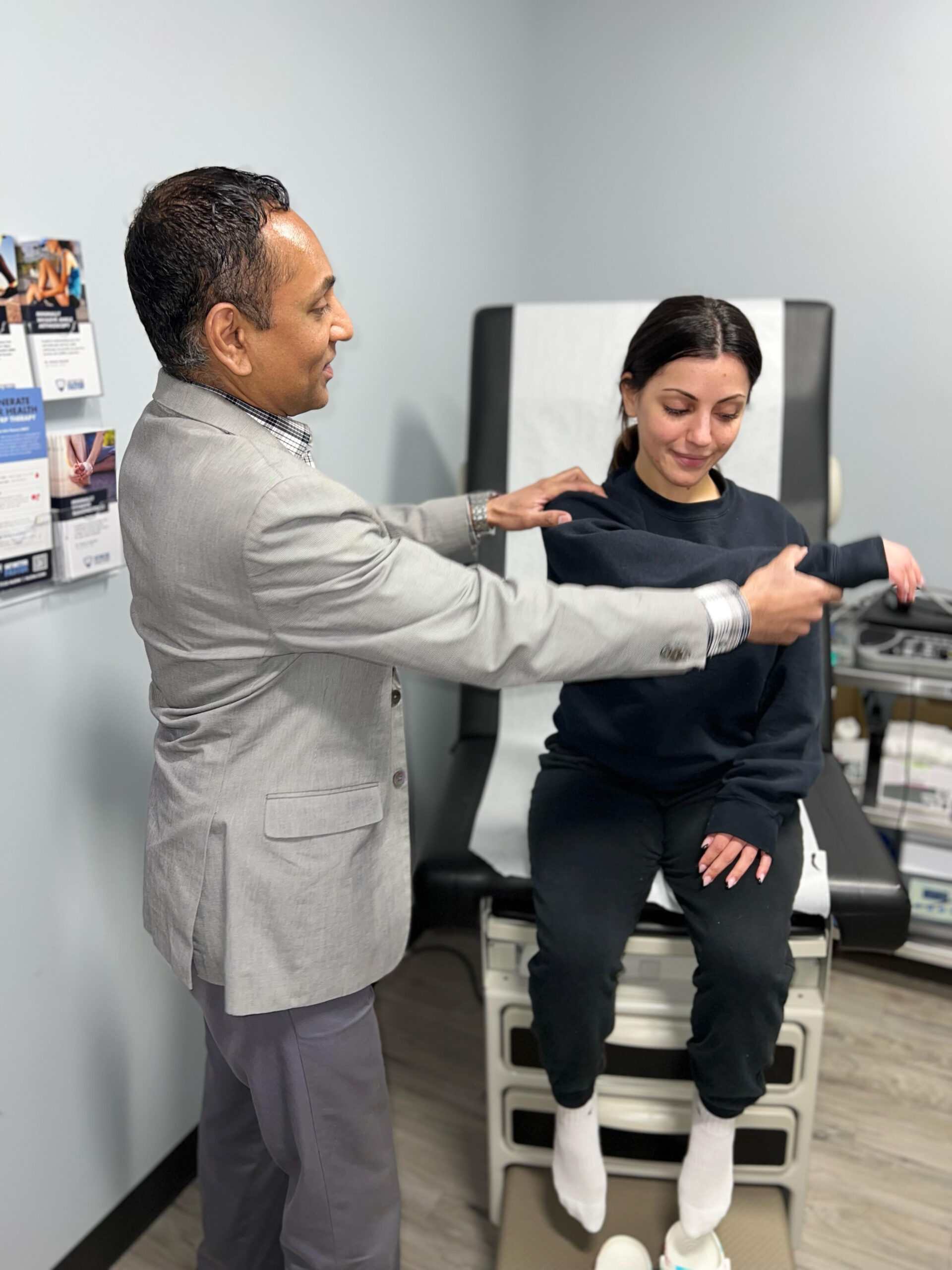 Arun Rajaram Treating Patients